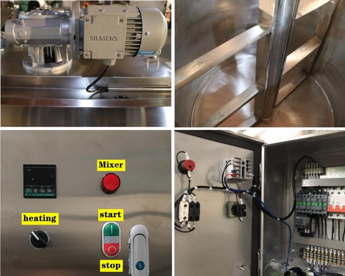 2000L CE Certified Temperature Holding Chocolate Storage Tank