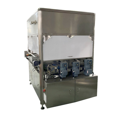 Stainless Steel Chocolate Enrobing Machine With Automatic Operation And PLC Control