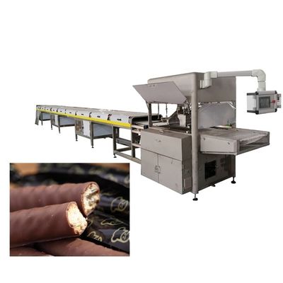 Plc Control Compound Chocolate Enrobing Machine 1000mm Width