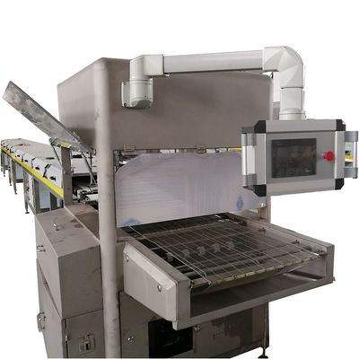 Plc Control Compound Chocolate Enrobing Machine 1000mm Width