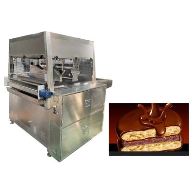 400kg/H 3 Temperature Zones Chocolate Coating Line For Pure Chocolate