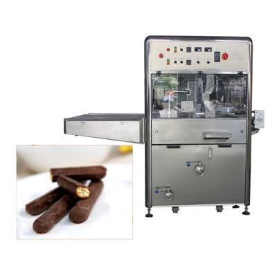 PLC Control Pure Chocolate Enrobing Machine With Tube Type Exchanger