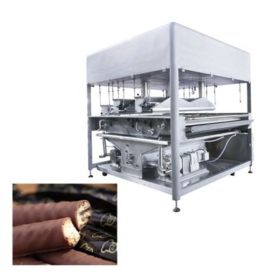 Chocolate Bar 500kg/H 1200mm Mini Chocolate Enrober