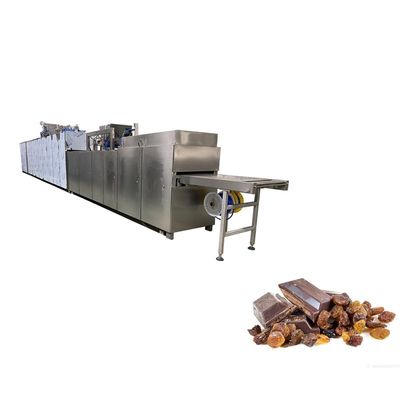 PLC Operation Two Depositors Chocolate Bar Machine 300kg/hour