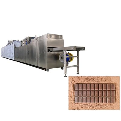 50g 100g 150g Chocolate Bar Production Line With Crushed Nuts Feeder