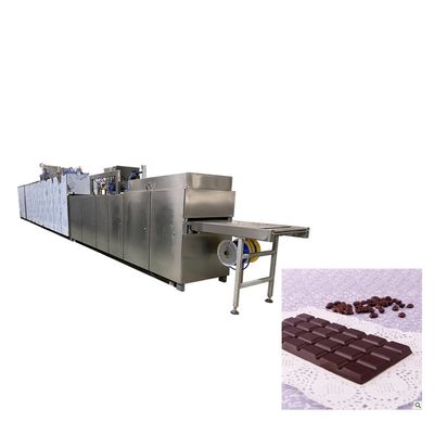 50g 100g 150g Chocolate Bar Production Line With Crushed Nuts Feeder