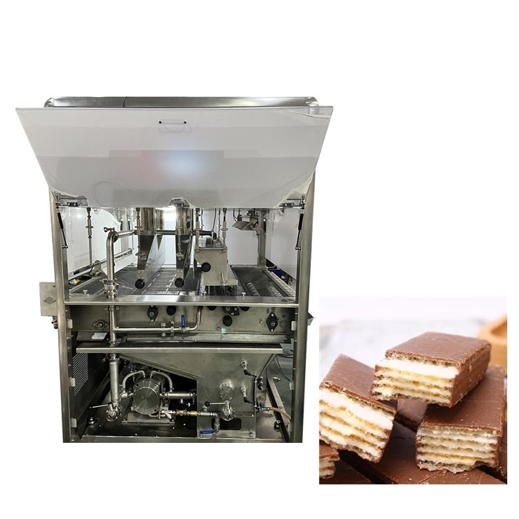 Enrobing Line Fudge Enrober With 15M Cooling Tunnel Copeland Cooling Compressor PLC Control System