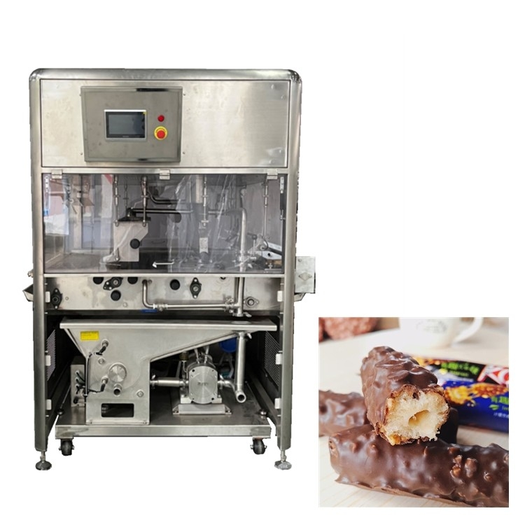 Enrobing Line Fudge Enrober With 15M Cooling Tunnel Copeland Cooling Compressor PLC Control System
