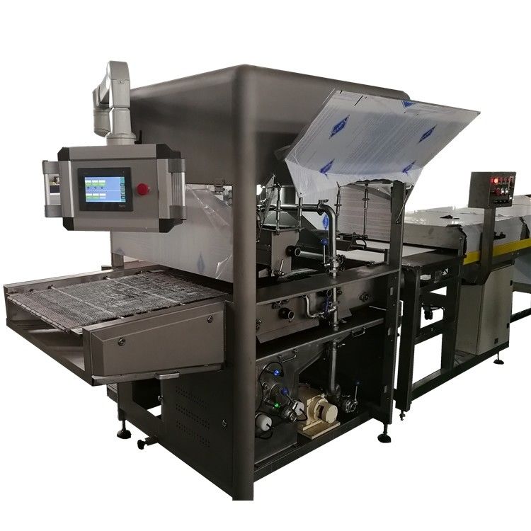 400kg/H 3 Temperature Zones Chocolate Coating Line For Pure Chocolate