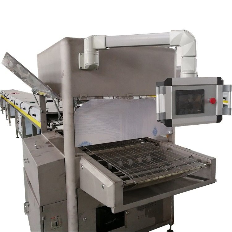 Plc Control Compound Chocolate Enrobing Machine 1000mm Width