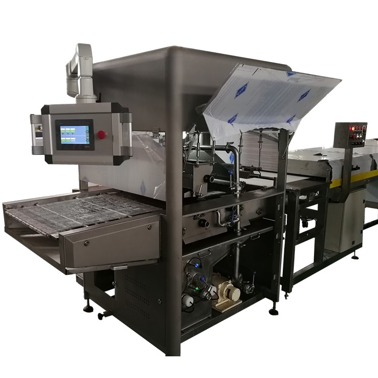400kg/H 3 Temperature Zones Chocolate Coating Line For Pure Chocolate