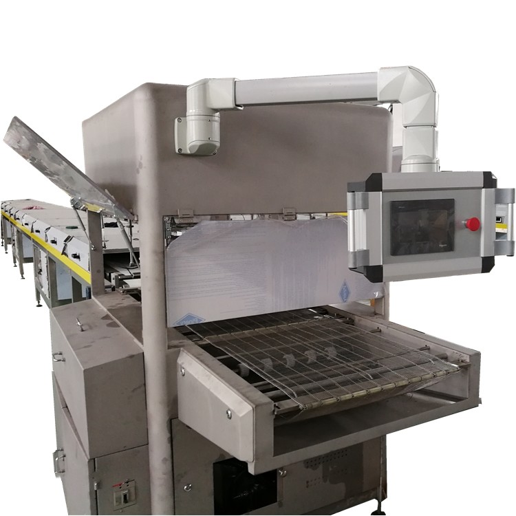 Plc Control Compound Chocolate Enrobing Machine 1000mm Width