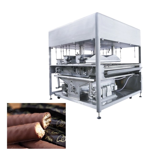 Chocolate Bar 500kg/H 1200mm Mini Chocolate Enrober