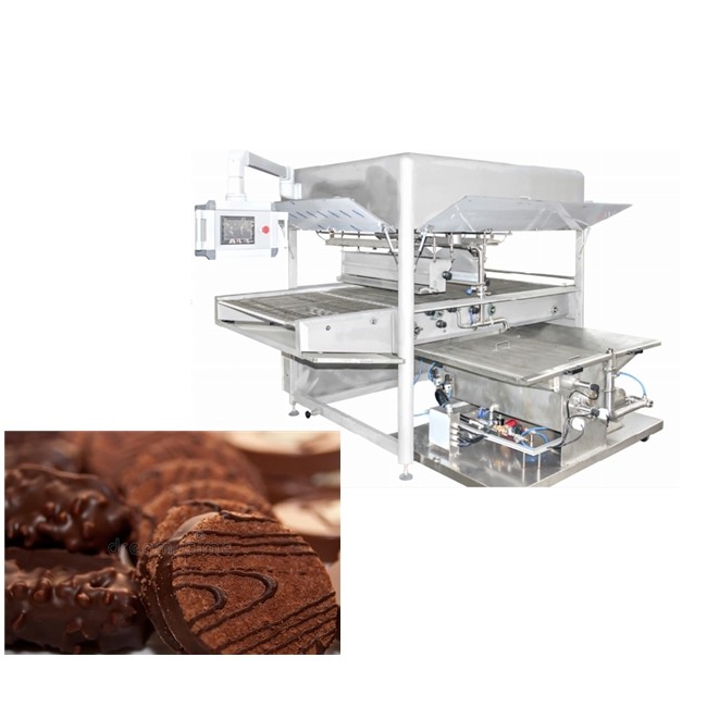 Chocolate Bar 500kg/H 1200mm Mini Chocolate Enrober