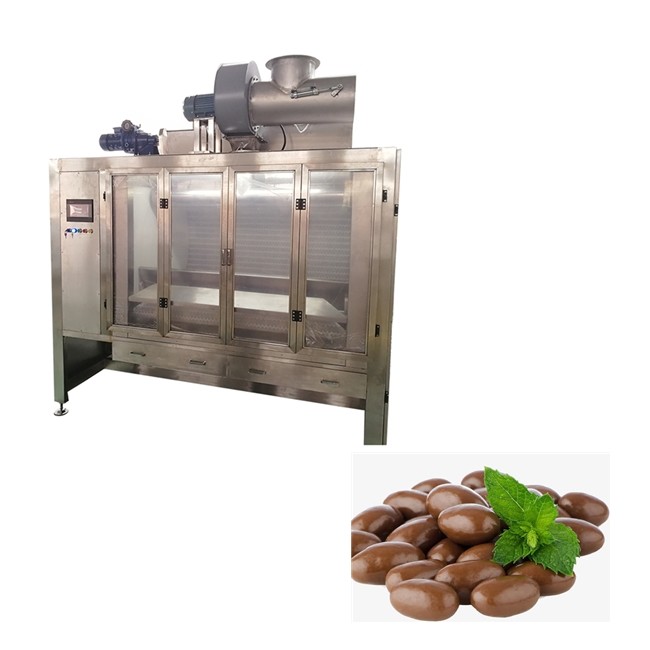 Automatic 200kg/H Belt Coater Chocolate Coating Machine